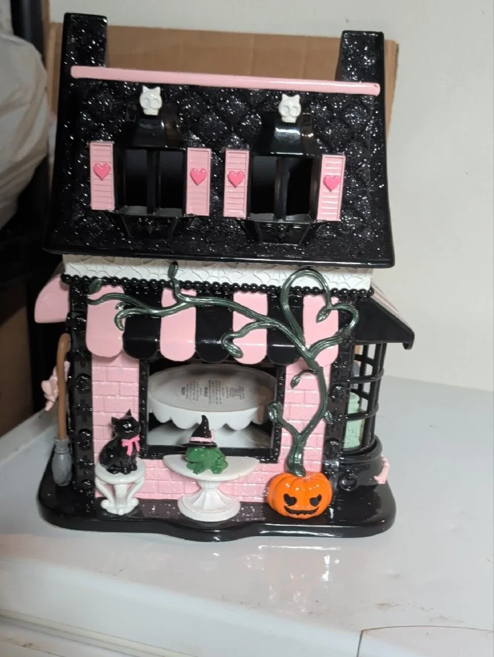 Bath And Body Works 2025 Gothic Delights Pink & Black Candle Holder